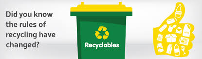 Yellow Lidded Bin Recycle