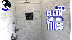how to clean bathroom tiles porcelain