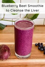 blueberry beet smoothie to cleanse the