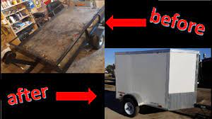 building a homemade enclosed trailer pt