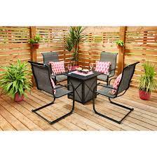 5 piece patio set with gas fire table
