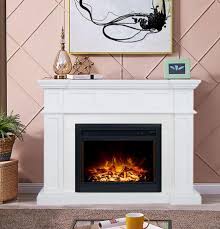 Hudson Electric Fireplace Heater White