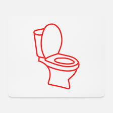 Toilet Toilet Humor Gift Mouse Pad
