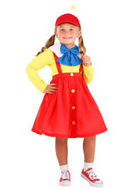 tweedle dee dum toddler dress costume kids s red yellow 4t fun costumes