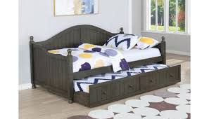jenna grey daybed set with trundle