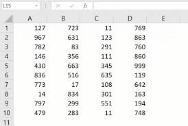 select multiple cells in excel