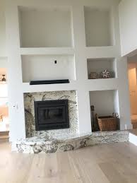 Alpine White Granite Fireplace Surround