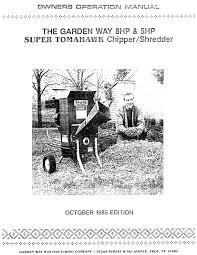 Chipper Shredder Manuals