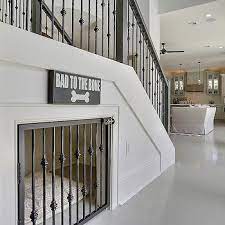 Built In Dog Bed Under Stairs Design Ideas