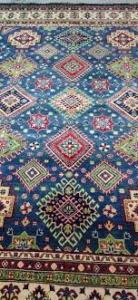 afghan kazak rug vintage hand knotted