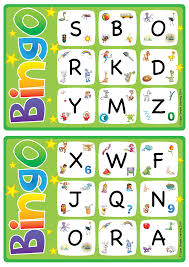 Players take turns picking a letter from the bag and reading it out loud. Alphabet Vocabulary Bingo Game Uppercase Letters A Z Super Simple
