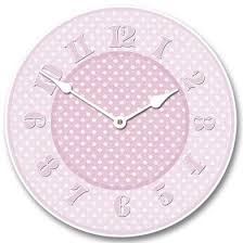 Baby Pink Wall Clock Cute Wall Clocks