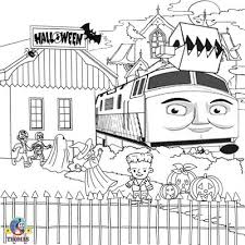 Free halloween coloring pages printable pictures to color. Thomas The Tank Engine Halloween Coloring Pages