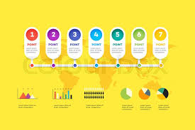 Horizontal Infographic Timeline Stock Vector Colourbox