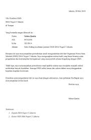 Contoh surat permohonan sk pengurus; 16 Contoh Surat Resign Kerja Organisasi Sekolah Dll Contoh Surat