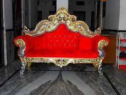red wedding sofa set