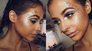 glitter festival inspired makeup you