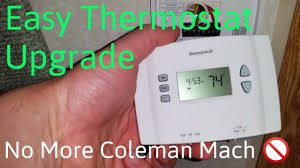 These are not likely to be found in every thermostat, so check. Coleman Mach Rv Thermostat Upgrade For Heater Ac Youtube