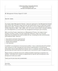 Cover Letter Uk Academic Management Trainee Cover Letter Management Trainee  Cover Letter