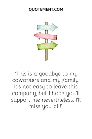 short goodbye messages leaving company