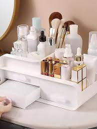 1pc white drawer cosmetic organizer box