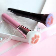 2pcs cat paw foundation makeup brush