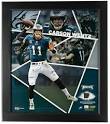 Carson Wentz Eagles Framed 15x17 LE Collage w/ Piece of Game-Used ...