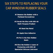Clean And Protect Car Window Rubber Seals