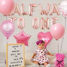 Half Birthday Party Ideas In 2020 Half Birthday Party Half Birthday  gambar png