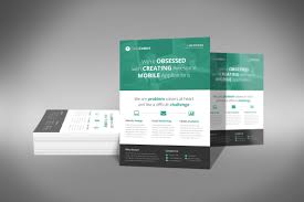 A Professional And Free Flat Design Corporate Flyer Psd Template