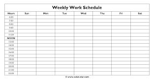 Weekly Calendar Template Excel 2015 With Hours Best Hourly Planner