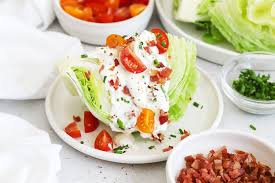 wedge salad with creamy parmesan dressing