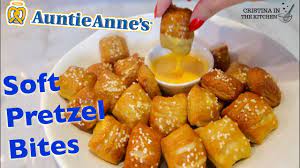 how to make soft pretzel bites auntie