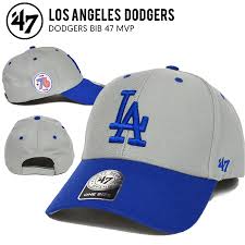 47brand Forty Seven Brand Dodgers Bib 47 Mvp Cap Cap Hat Gray Royal