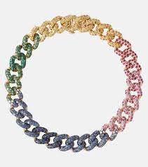 rainbow um 18 kt gold bracelet with