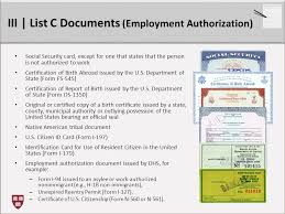 There have been proposals to nationalize id cards, as currently citizens are identified by a patchwork of documents issued by both the federal government as the most common national photo identity documents are the passport and passport card, which are issued by the u.s. Form I 9 Refresher Training Ppt Video Online Download