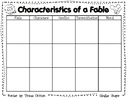 Copy Of Copy Of Fables Analyzing Theme Story Elements