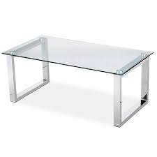 Glass Top Coffee Tables With Stainless