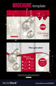 Christmas Tri Fold Brochure Template Soothecd