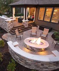 Fire Pit Seating Area Patio Deck Designs