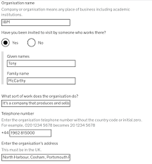 uk business visa requirements