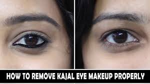 how to remove kajal makeup properly