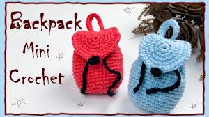 easy crochet mini backpack tutorial