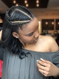 From intricately weaved designs to straight back styles, cornrows are a classic braided style for black women and can be worn as is or underneath wigs and weaves. Braided Hair Styles For Black Girls Natural Braided Hairstyles Natural Hair Styles Braided Hairstyles