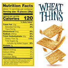 wheat thins reduced fat whole grain