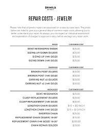 jewelry repair costs shinola detroit