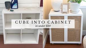 transforming cube storage into cabinet