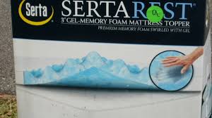 serta gel memory foam mattress topper