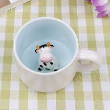 3d coffee mug cute cow