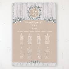 Winter Wonderland Wedding Table Plan Poster Sarah Wants Stationery